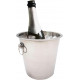 Stainless Steel Champagne Ice Bucket Handles Cooler Drink Party Punch Beer Wine image