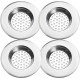 12pc Stainless Steel Sink Strainer Replacement Kitchen Drain Drainer Bathroom image