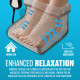 2 in 1 Electric Foot Warmer & Massager - Heated Comfort Fleece Suede Comfy Relaxing Seasonal, Health Care image