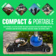 Double Black Camping Stove + 8 Butane Gas Bottles Stove Gas Cooker for Outdoor BBQ, Fire and Grill image