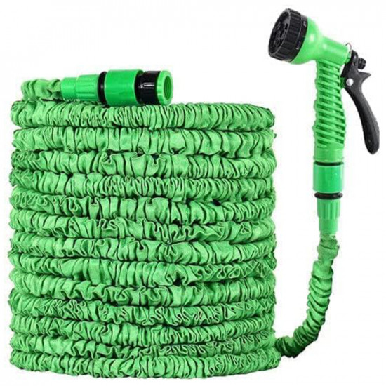 50Ft Expandable Flexible Hosepipe Garden Hose Pipe Magic Snake + Gun Watering Garden & Outdoor, Hose Pipes & Fittings image