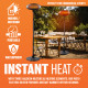 2Kw Patio Heater Garden Free Standing Electric Warmer Outdoor Quartz 2000W 240V image