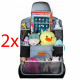 2 x Surdoca Car Seat Organiser Tablet Holder 9 Pockets Storage Kids Toys Bottles New image