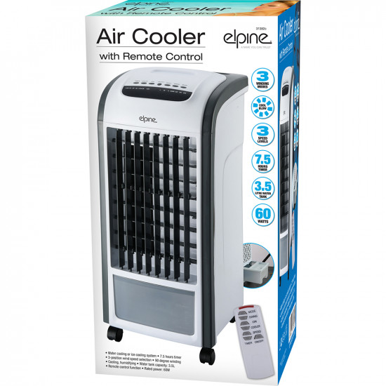 3.5L Air Cooler With Remote Control Cold Humidifying Fan Timer Water Tank New Electrical, Heating & Cooling image