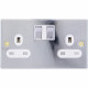 New 13 Amp Socket Double Switch Plug 2 Gang Power Electric Wall Polish Chrome Electrical, Household Appliances image