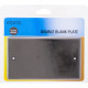 New Black Nickel Double Blank Plate Light Switch Home Office Electric Socket image