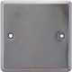 New Black Nickel Single Blank Plate Light Switch Home Office Electric Socket image