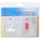New Chrome Polish Cooker Control Switch Kitchen With Fixing Screws Electric image