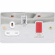 New Chrome Polish Cooker Control Switch Kitchen With Fixing Screws Electric image