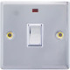 New Chrome Polish Single 20A Dp Switch With Neon Light Home Surround On/Off Electrical, Household Appliances image