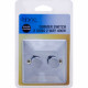 New Chrome Polish Single Light Dimmer Switch 2 Gang 2 Way On/Off Fixing Screw Electrical, Household Appliances image