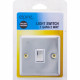New Chrome Polish Single Light Switch 1 Gang 2 Way Home On/Off With Fixing Screw Electrical, Household Appliances image