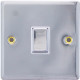 New Chrome Polish Single Light Switch 1 Gang 2 Way Home On/Off With Fixing Screw Electrical, Household Appliances image