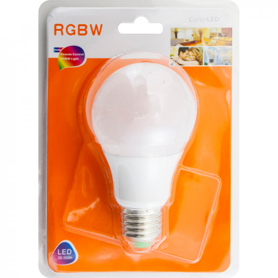 16 Colour Changing Rgbw Led Light Bulb Lamp With Ir Remote Control 5W E27 Home image