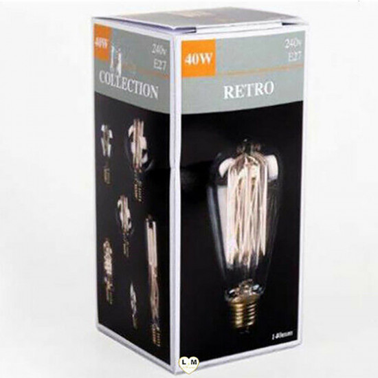 Vintage Retro Industrial Filament Lamp Light Edison Bulb 40W 240V Home Decor image