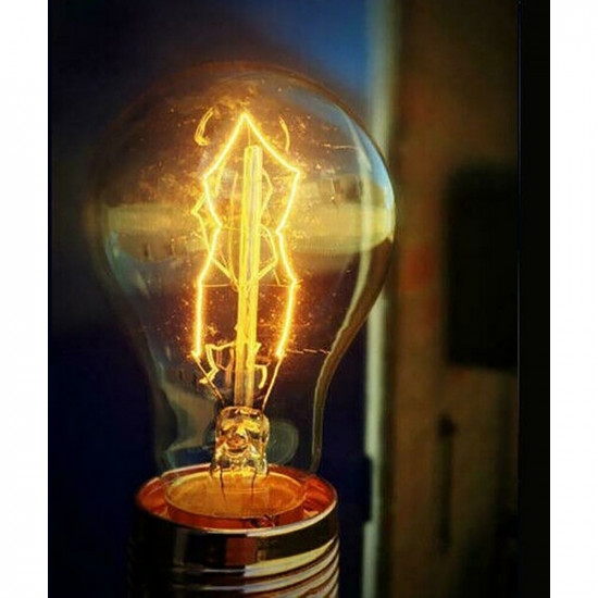 Vintage Retro Industrial Filament Lamp Light Edison Bulb 40W 240V Lighting Decor image