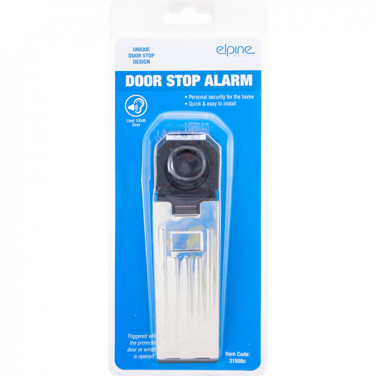 New Set Of 2 Door Stop Alarm Set Loud Siren Lightweight Portable Home Office image
