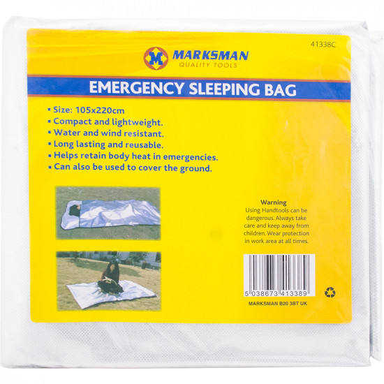 Emergency Survival Bivy Camping Hiking Sleeping Bag Outdoor Waterproof Reusable Garden & Outdoor, Camping image