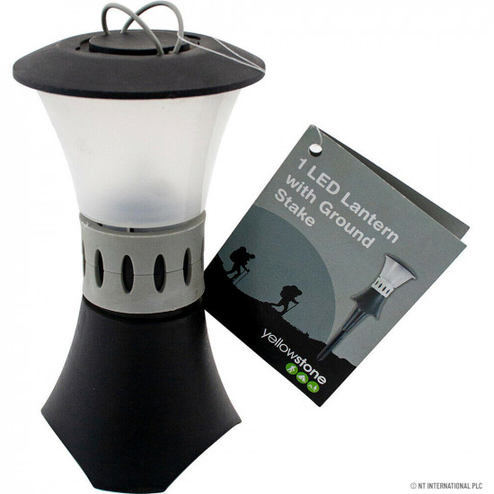 New Set Of 4 Led Lantern With Ground Stake Light Camping Hiking Outdoor Garden & Outdoor, Camping image