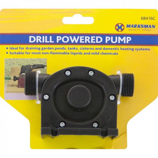 Drill Powered Pump Syphon Attachment Pond Flood Waste Water Cleaning Quality Garden & Outdoor, Garden Tools image