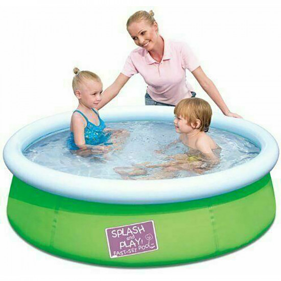 Round Swimming Pool Inflatable 1.52M X 38Cm Summer Garden Splash And Play Easy image