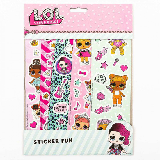 New Lol Surprise Sticker Fun Kids Activity Craft Xmas Gift Stickers Reusable image