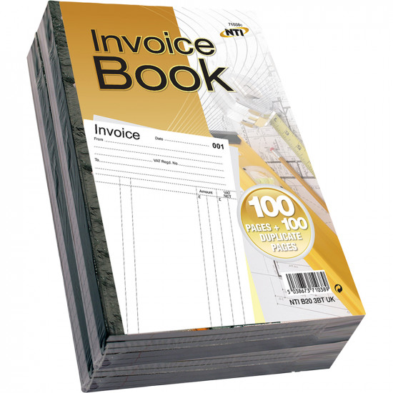 New 400 Sheets Invoice Book Receipt Lined Paper Page Office Pad 19Cm Record Gifts & Gadgets, Stationery image