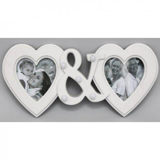 New Led Light Heart Frame Home Decorations Wedding Gift Accessory Love Wall image