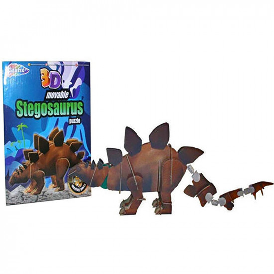 3D Movable Model Dinosaur Stegosaurus Craft Puzzle Game Creative Kids Toy New Gifts & Gadgets, Toys image