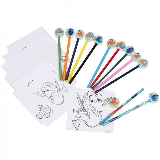 Disney Finding Dory Colouring Doodle Set Art Craft Sheets Eraser Gift Kids New Gifts & Gadgets, Toys image