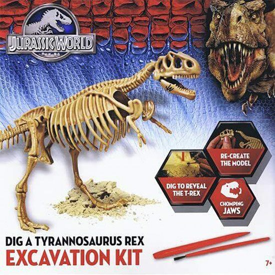 Jurassic World Dig A Tyrannosaurus T-Rex Excavation Kit Dino Fun Kids Xmas Gift image