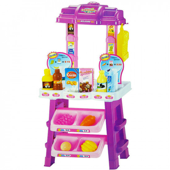 Kids Supermarket Shop Grocery Pretend Toy Trolley Playset Play Gift Educational Gifts & Gadgets, Toys image