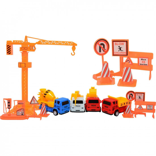 New 13Pc Truck Working Construction Toys Pull Back Trucks Kids Fun Gift Set Gifts & Gadgets, Toys image