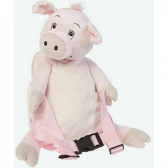 New Bobo Buddies Curly The Pig Toddler Backpack Pillow Reins School Soft Strap Gifts & Gadgets, Toys image