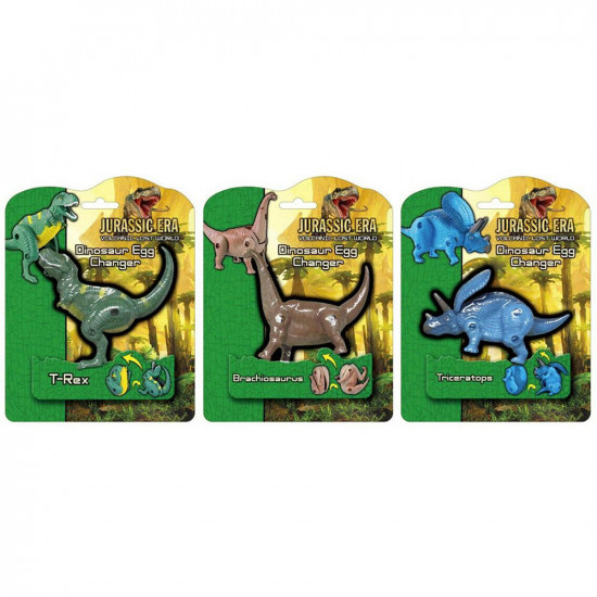 New Dinosaur Egg Transformer Dino T-Rex Triceratops Kids Fun Game Toy Xmas Gift image