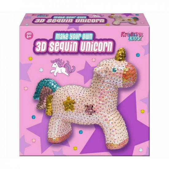 New Make Your Own 3D Sequin Unicorn Fun Game Toy Activity Creative Xmas Gift Gifts & Gadgets, Toys image