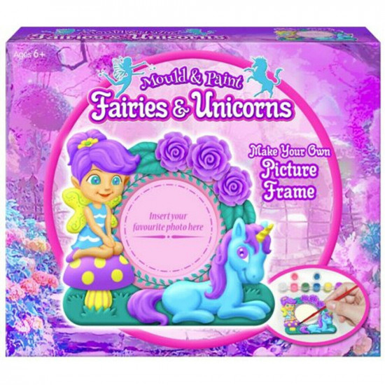 New Make Your Own Fairy Picture Frame Fairies & Unicorn Kids Fun Craft Xmas Gift Gifts & Gadgets, Toys image