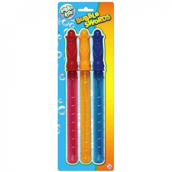 New Pack Of 3 Bubble Sticks Kids Family Activity Kids Fun Game Toy Xmas Gift image