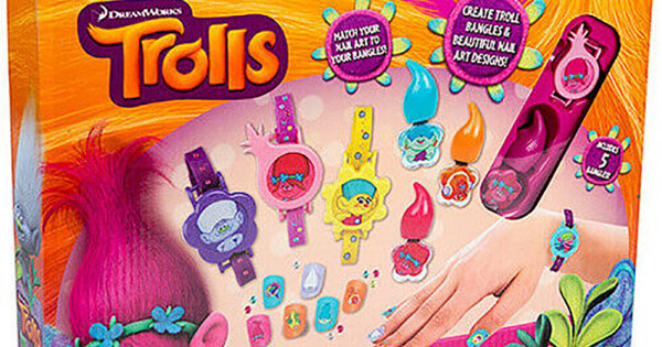6. Trolls Nail Art Decals and Gems - wide 5