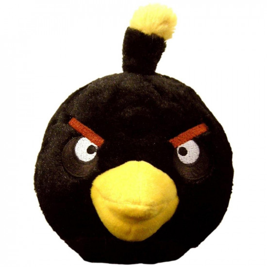 Official Black Angry Birds Soft Plush Cuddly Toy Fun Kids Teddy Bear Xmas Gift Gifts & Gadgets, Toys image