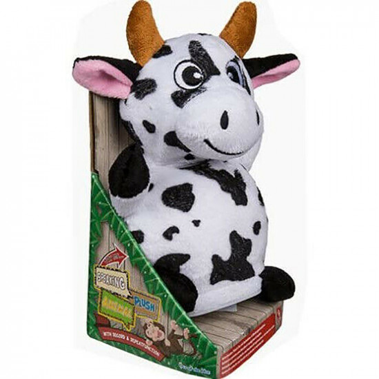 Plush Cow Voice Recording Talking Teddy Pet Animal Baby Toys Soft Xmas Gift New image