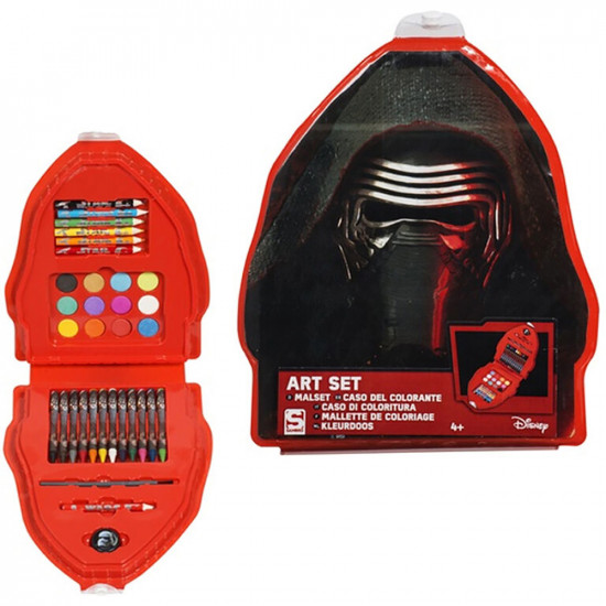 Star Wars Episode 7 Art Set Case Painting Crayons Colour Pencils Kids Fun Crafts image