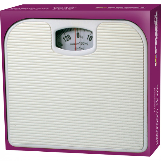 130Kg Bathroom Scale Weighing Body Weight Mechanical Home Lose Fat Dial White Household, Bath & Toilet image