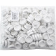 New Set Of 100 Basin Plug Small White Kitchen Bathroom Replacement Sink Bath Household, Bath & Toilet image