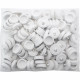 New Set Of 100 Basin Plug Small White Kitchen Bathroom Replacement Sink Bath Household, Bath & Toilet image