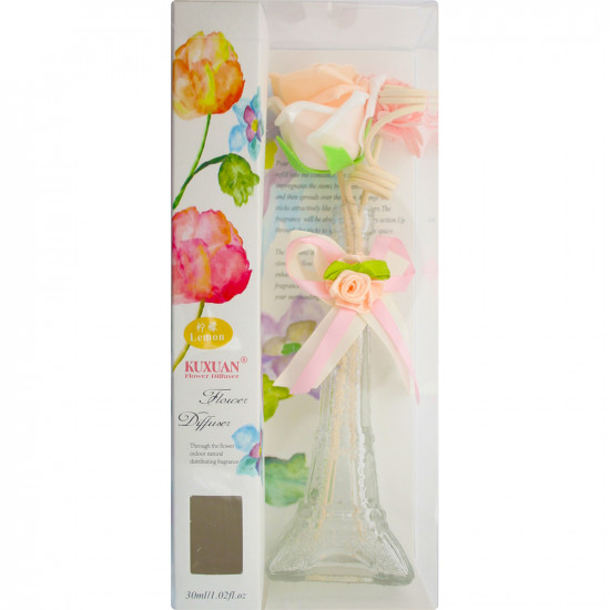 2 X Aroma Natural Flower Reed Diffuser Oils Refill Room Air Freshener Oil Vase image