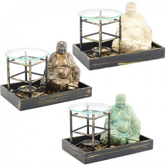 New Buddha Oil Burner Decoration Piece Tea Light Holder Aromatheropy Gift Wax Household, Candles & Fresheners image