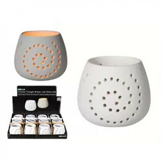 New Ceramic Led Tea Light Holder Candle Ornament Decoration Home Decor Xmas Gift Household, Candles & Fresheners image