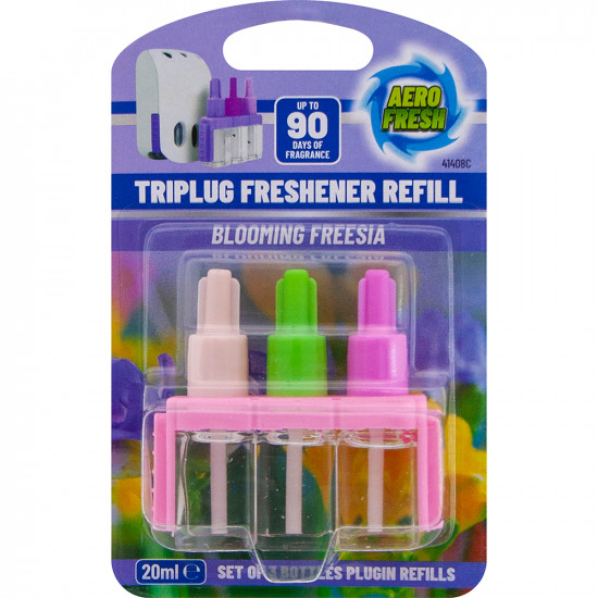 New Set Of 2 Triplug Air Freshener Refill Blooming Freesia Home Fragrance 40Ml Household, Candles & Fresheners image