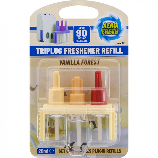 New Set Of 2 Triplug Air Freshener Refill Vanilla Forest Home Fragrance 40Ml Household, Candles & Fresheners image